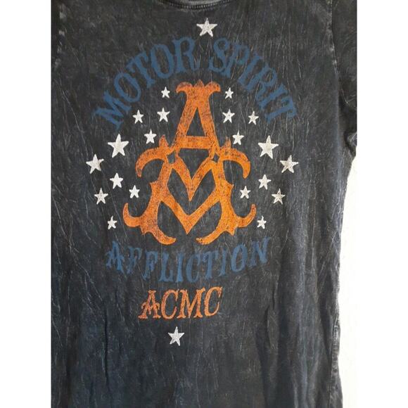 Affliction Motor Spirit American Custom Graphic Tee Shirt Y2K Wings Style Small - Picture 4 of 12